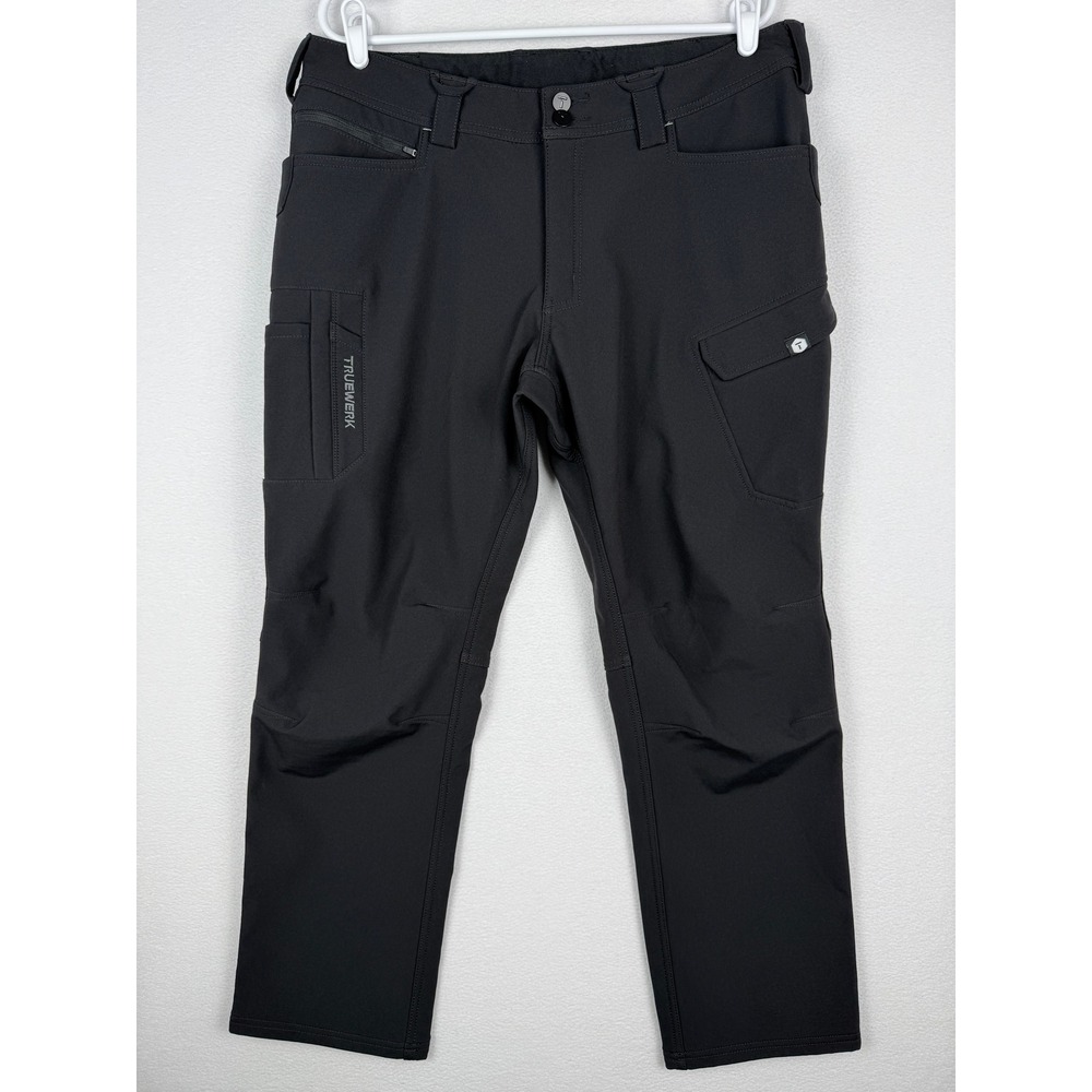Truewerk T3 Werkpant Mens 36x30 Black Insulated Softshell Cargo Work Pants